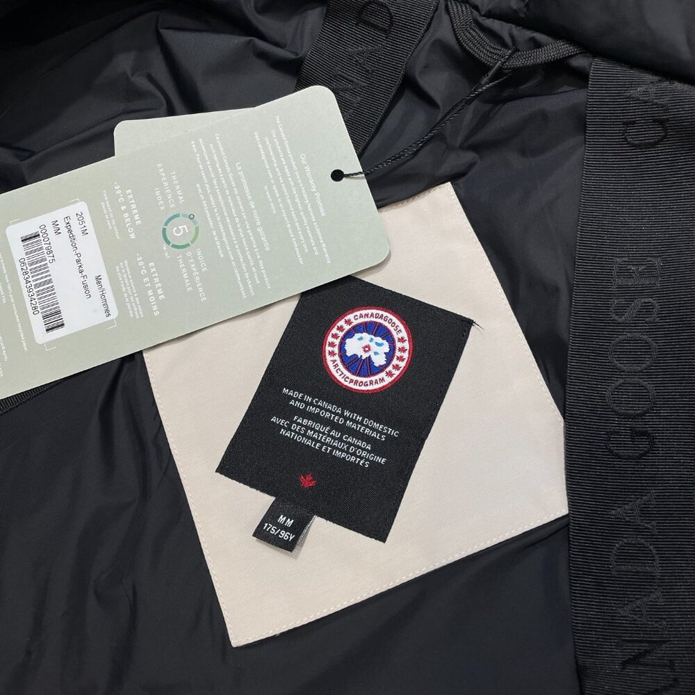 Canada Goose Beige Fur Trim Hooded Parka Jacket for Men, Full Zip, Size S - Picture 7 of 15